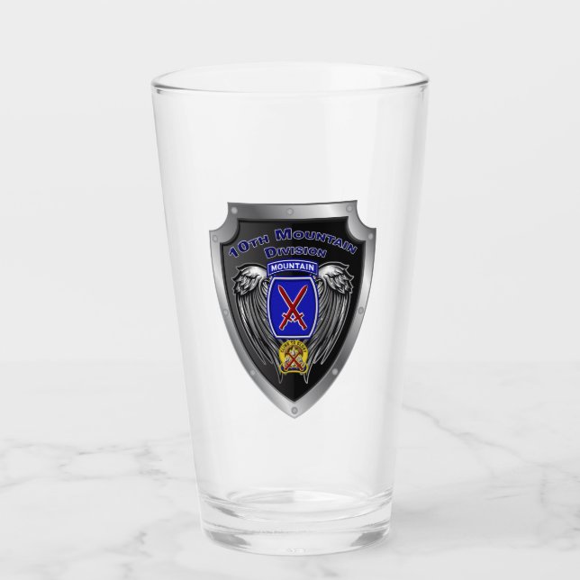 10th Mountain Division ”Climb To Glory” Sköld Glaskopp (Framsida)
