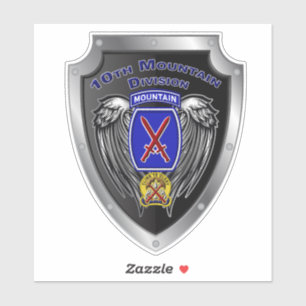 10th Mountain Division "Klipp till glaset" Klistermärken