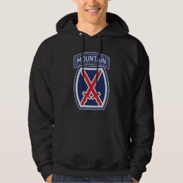10th Mountain Division "Mountaineer" Badge Hoodie