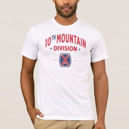 10th Mountain Division "Mountaineer" Badge T Shirt
