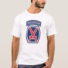 10th Mountain Division "Mountaineer" Badge T Shirt