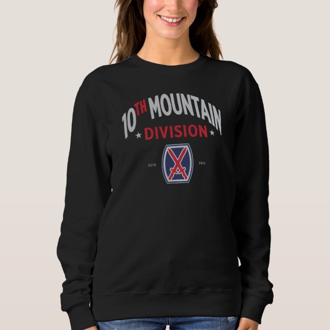 10th Mountain Division "Mountaineer" Women T Shirt (Framsida)