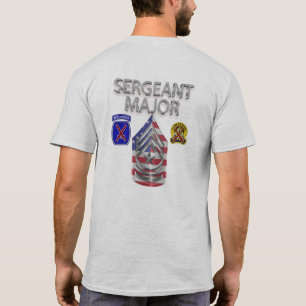 10th Mountain Division sergeant Major T Shirt