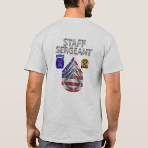 10th Mountain Division stabschef T Shirt