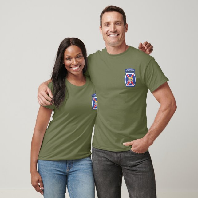 10th Mountain Divisions bergsbestigarbadge T Shirt (Unisex)
