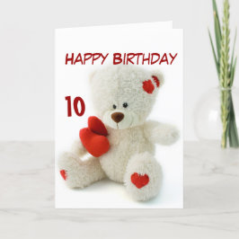 10th nalletema för grattis på födelsedagen kort
