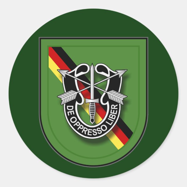 10th SFG(A) - Bad Tolz, Tyskland Runt Klistermärke (Framsida)