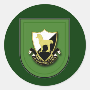 10th SFG (A) DUI 2 Runt Klistermärke