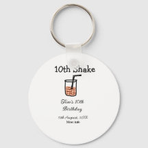 10th Shake 10th grattis på födelsedagen milkshake 