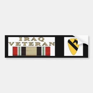 10x10_1stCav-Logo_V01, irak-krig Veteran Bildekal