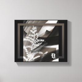 10x8" Terra's ömma viskning Abstrakt Brun Blomma Canvastryck