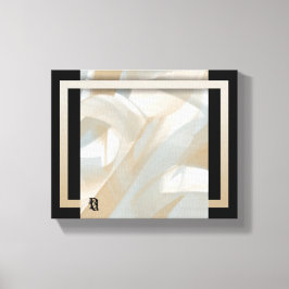 10x8-tums Sandy Tornado Trend Abstrakt Art Beige Canvastryck