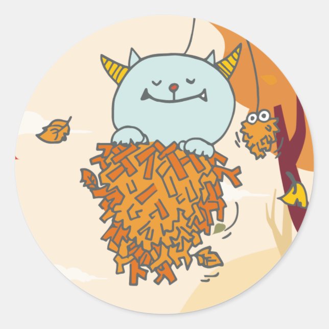 11月モンスターシール。 RUNT KLISTERMÄRKE (Framsida)