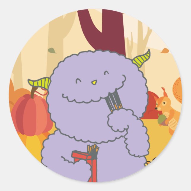 11月モンスターシール。 RUNT KLISTERMÄRKE (Framsida)