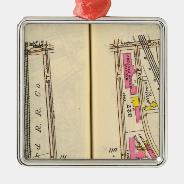 110111 Mt Vernon Julgransprydnad Metall (Framsidan)