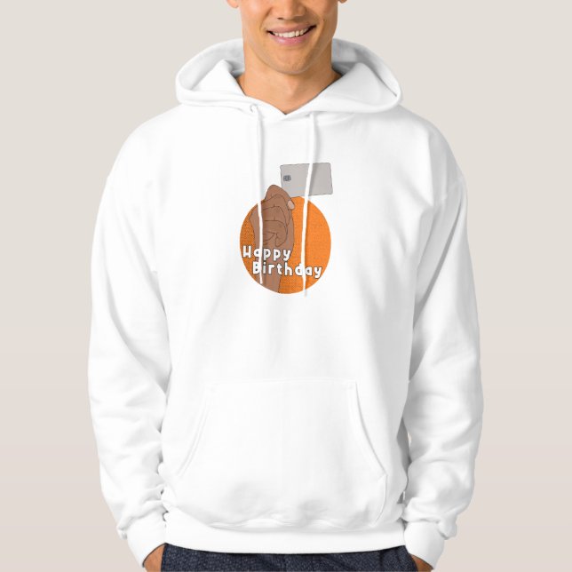 1107 - Handkort005 Hoodie (Framsida)