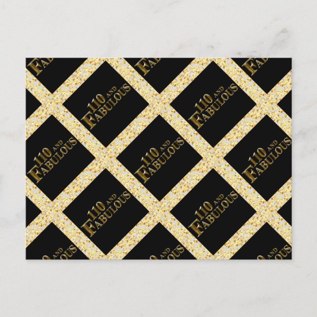 110 Födelsedag  Vykort (Framsida)