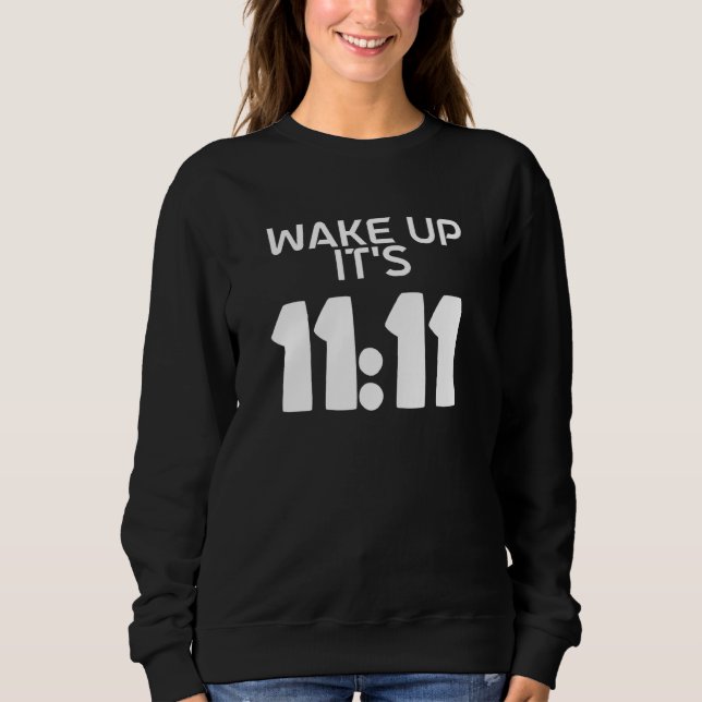 1111 Vakna upp 11 11 synkronicitetsnummer och T Shirt (Framsida)