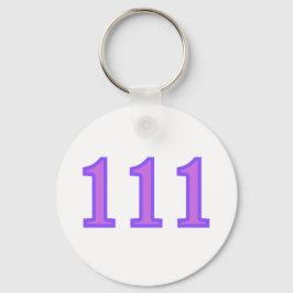 111 Angel Number Blessings Nyckelring