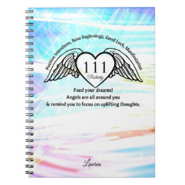 111 Angel Number Gratitude Journal | Name Notebook Anteckningsbok