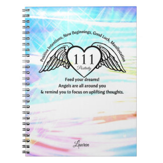 111 Angel Number Gratitude Journal | Name Notebook Anteckningsbok