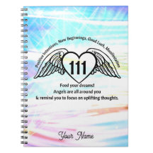111 Angel Number Gratitude Namn Journal