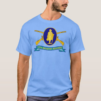 111:e infanteriregim DUI w Br Ribbon X T Shirt