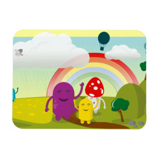 11277-naif-vår-vektor CUTE COLORFUL-TECKNAD HAP Magnet