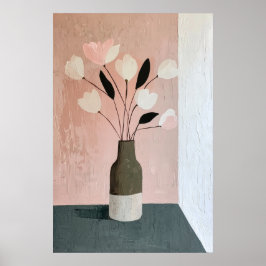 1129 Styrka och Lugn för minimalism i Blommigten - Poster