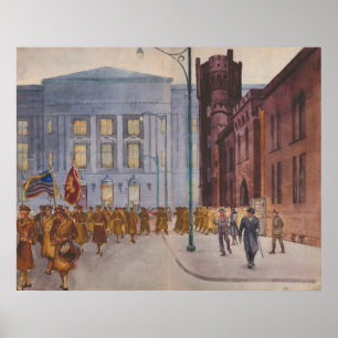 112:e Ingenjör på Cleveland Armory - 1940 Poster