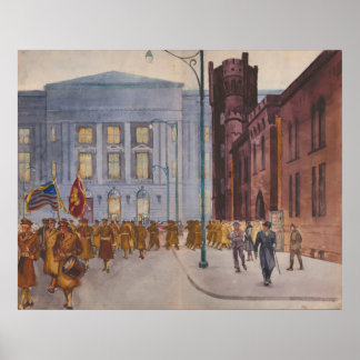 112:e Ingenjör på Cleveland Armory - 1940 Poster