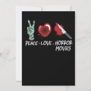 112.Horror Movie Peace Kärlek Horror Movies Knivar Spara Datumet