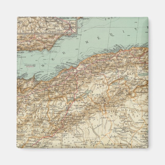 112 Marocko, Algeriet, Tunisien Magnet (Framsidan)