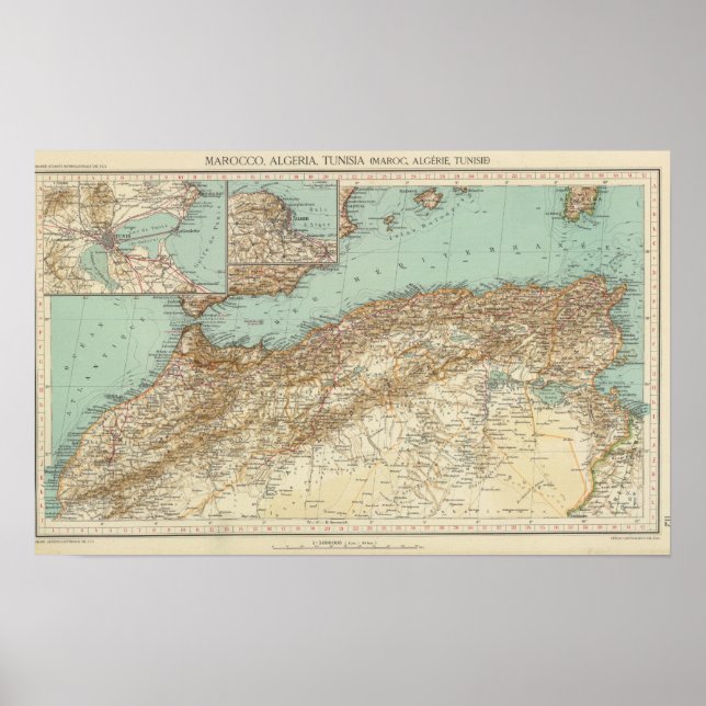 112 Marocko, Algeriet, Tunisien Poster (Framsidan)