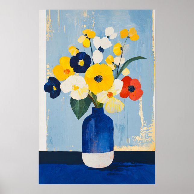 1131 Styrka och Lugn för minimalism i Blommigten - Poster (Framsidan)