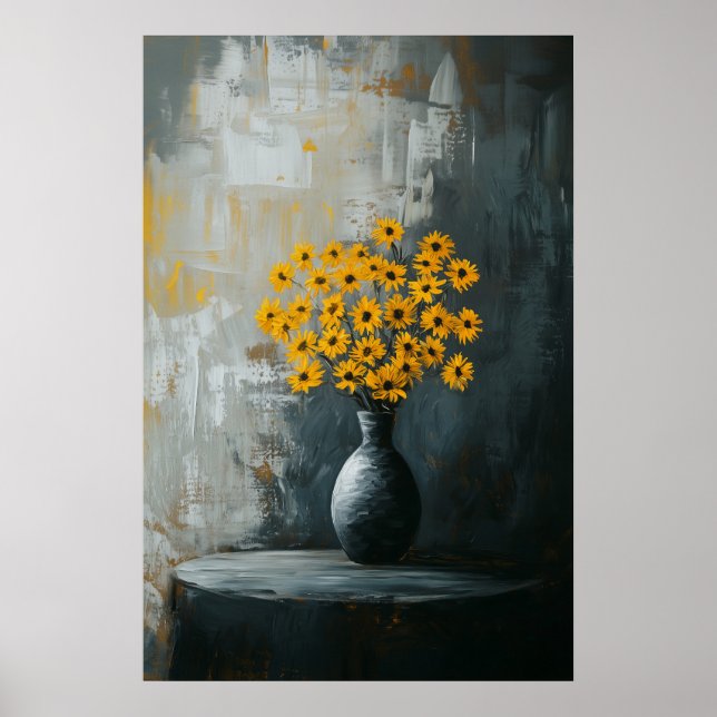 1135 Styrka och Lugn för minimalism i Blommigten - Poster (Framsidan)