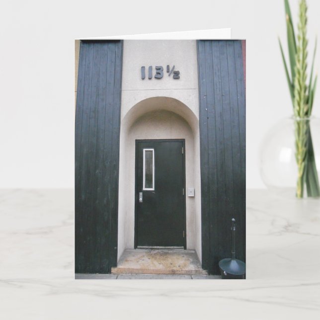 "113 & a Half Building" Födelsedagskort Kort (Framsida)