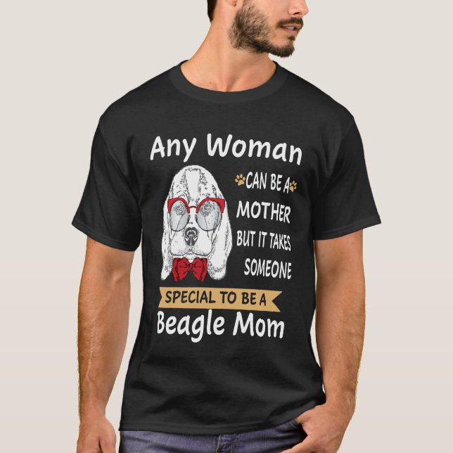 113 Speciellt för att vara en beagel Mamma T Shirt (Framsida)