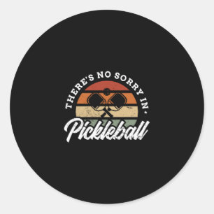 114.Det finns inga besvär med Pickleball Runt Klistermärke