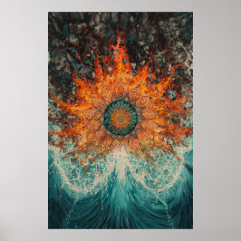 1151 Brand och Vatten Poster