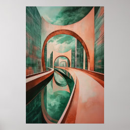 1154 Retro Futurism Poster