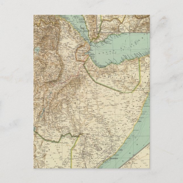 11617 Eritrea, Etiopien, Somalia Vykort (Framsida)