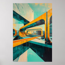 1164 Retro Futurism Poster