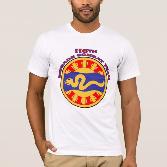 116th Brigadstridlaget knuffar lappar T-tröja Tee Shirt (Framsida)