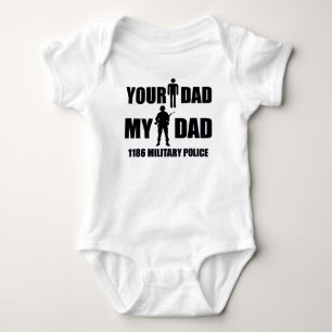 1186 Militär polis - Er Pappa - Min Pappa Tee Shirt