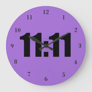 11:11 Lucky Time-Lila Stor Klocka