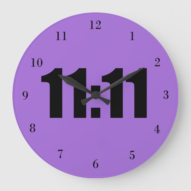 11:11 Lucky Time-Lila Stor Klocka (Framsida)