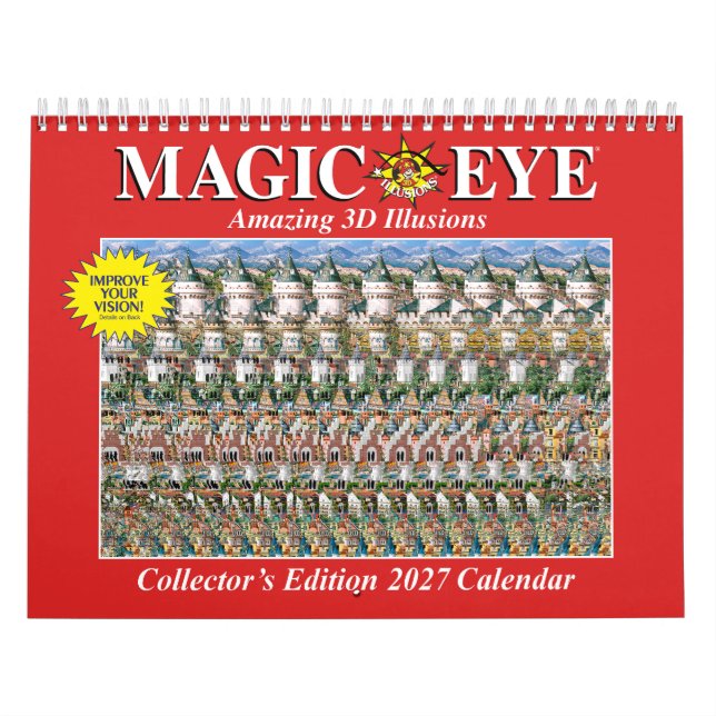 11,25" bred 2027 International Magic Eye Kalender (Omslag)
