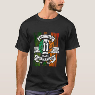11:a årsdagen för Irländska Bröllop tillsammans 11 T Shirt