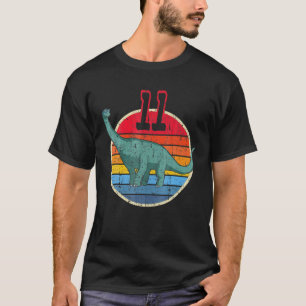 11:a födelsedagen I Brachiosaurus Diplodocus I-fam T Shirt